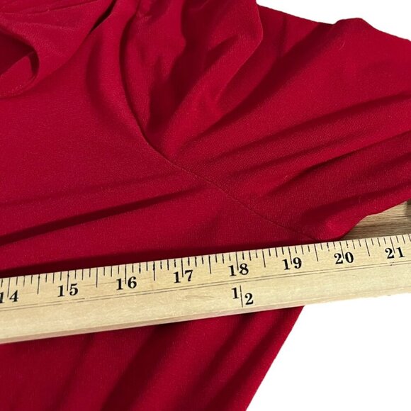 Sabrina Collective Red Long-Sleeve Knot Front Dress‎ Size 1X - Picture 6 of 8